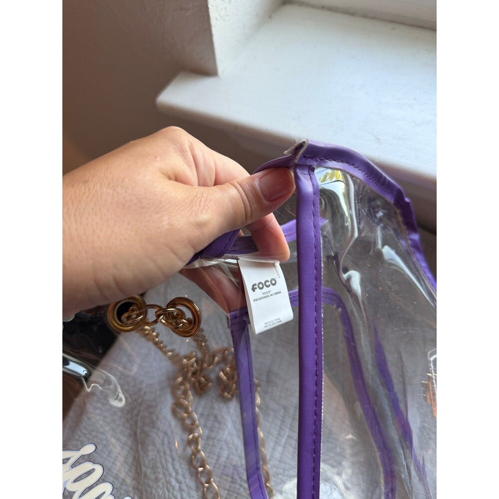Minnesota Vikings NFL Football Clear Stadium Fashion Purse by Foco - Picture 8 of 12